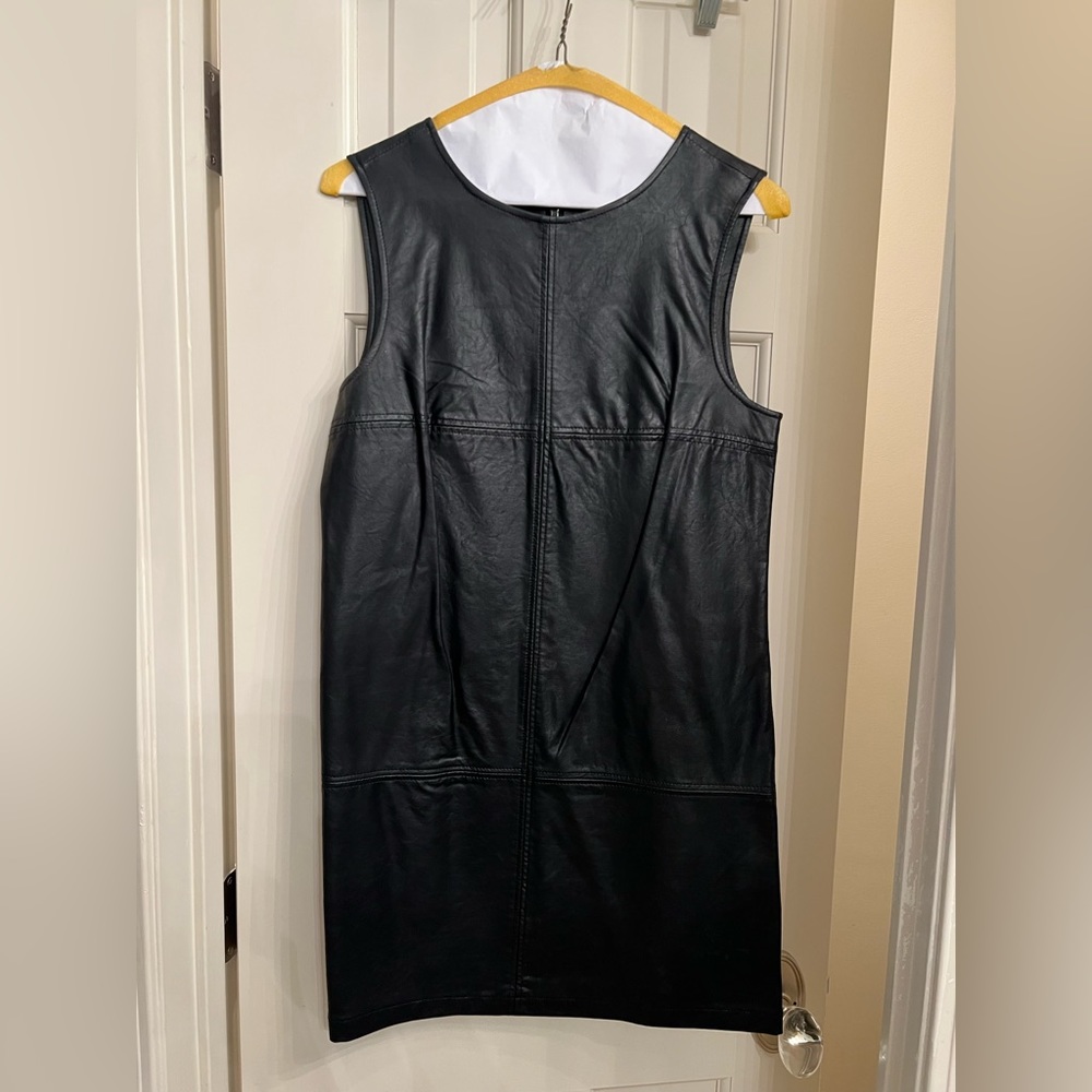 Bb Dakota black leather dress